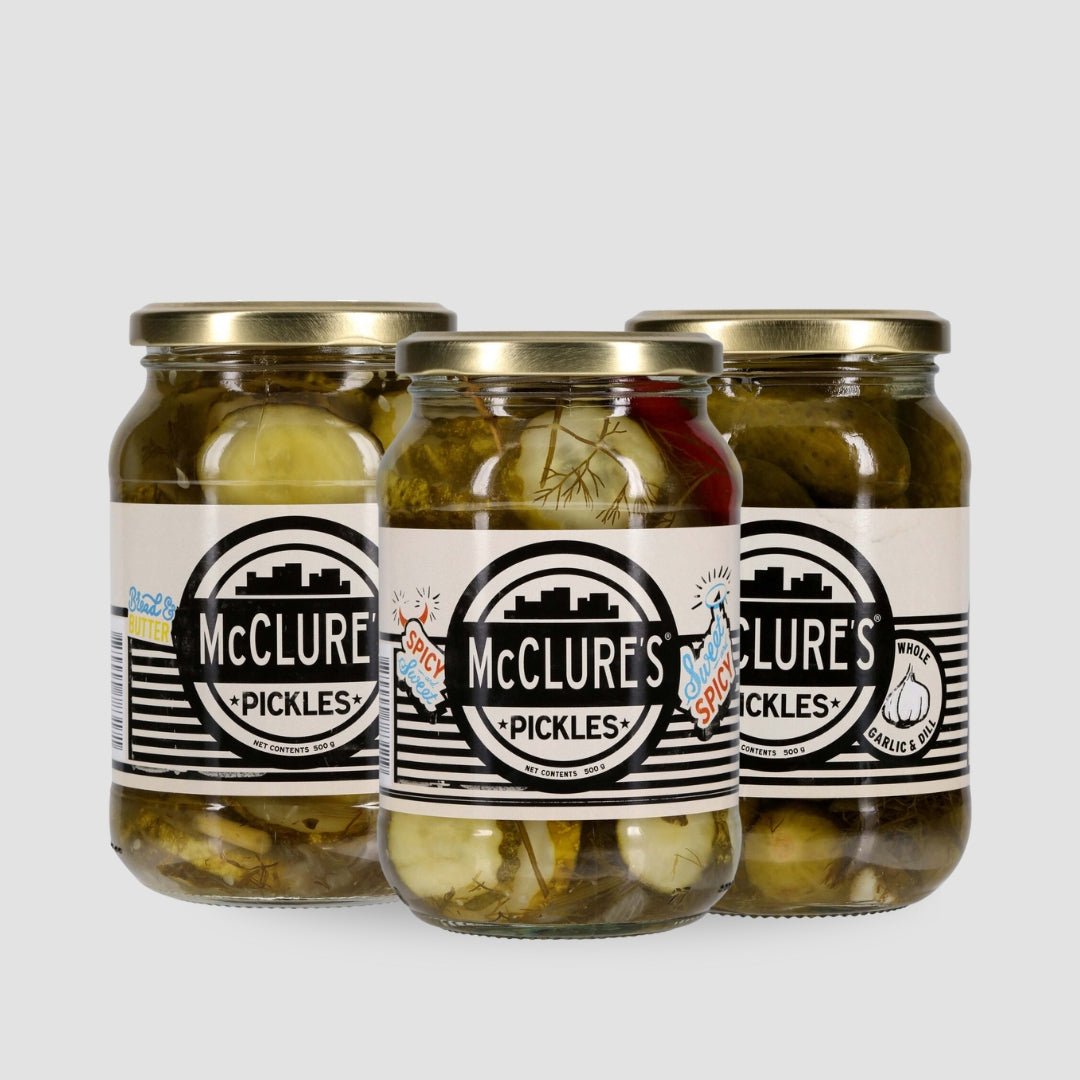 Pickle Lovers Variety Pack, 3 x 500g Jar - Cook & Nelson